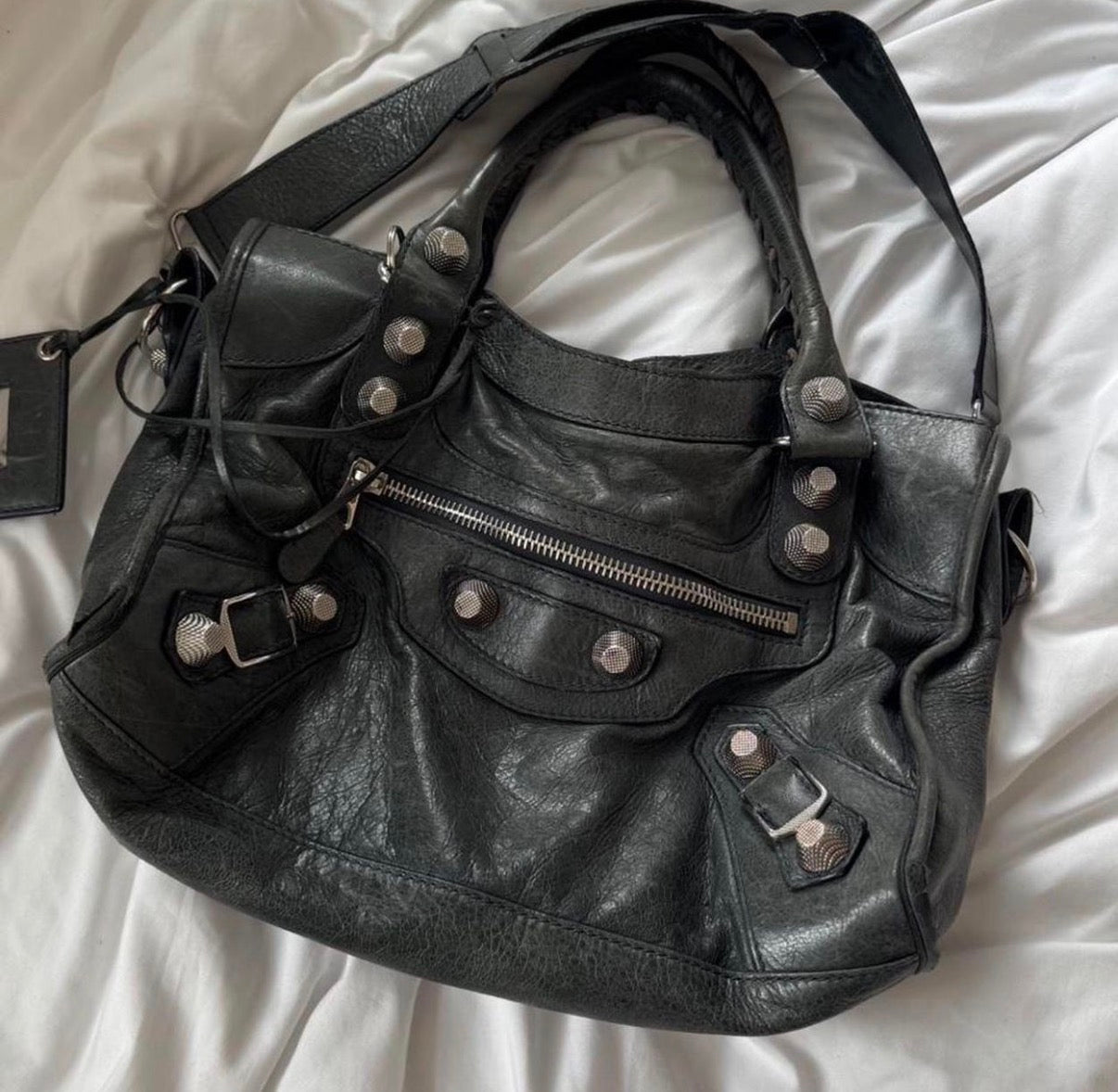 Balenciaga city moto bag