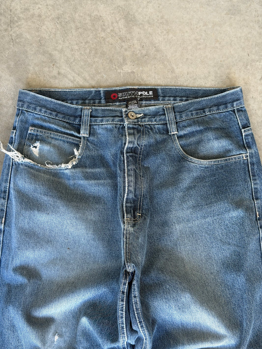 Vintage baggy south pole denim