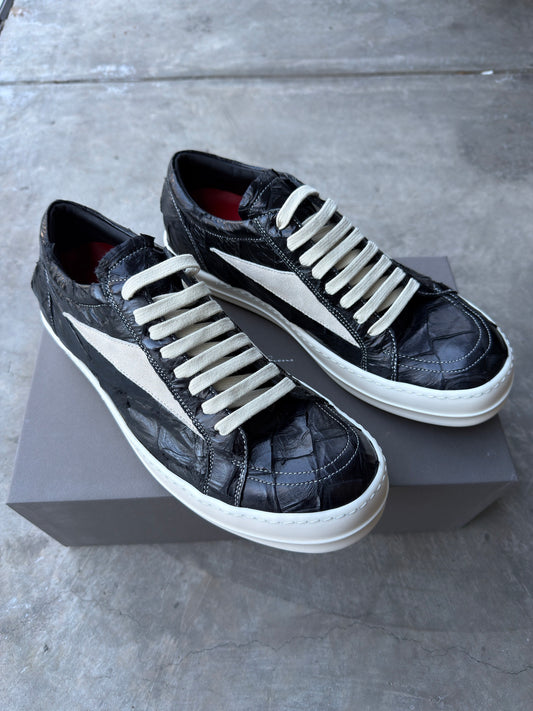 Maxfield exclusive Rick Owen Pirarucu leather sneaks