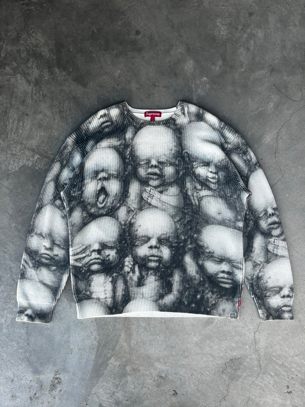 Supreme x H.R. Giger baby sweater