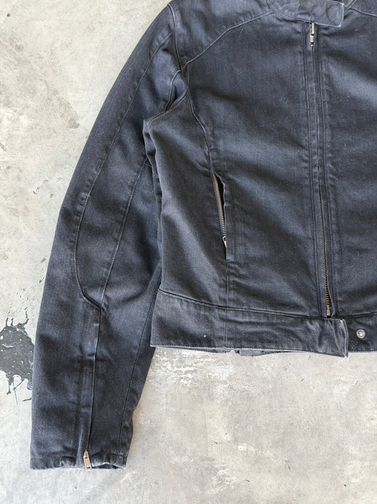 Entire studios denim moto jacket