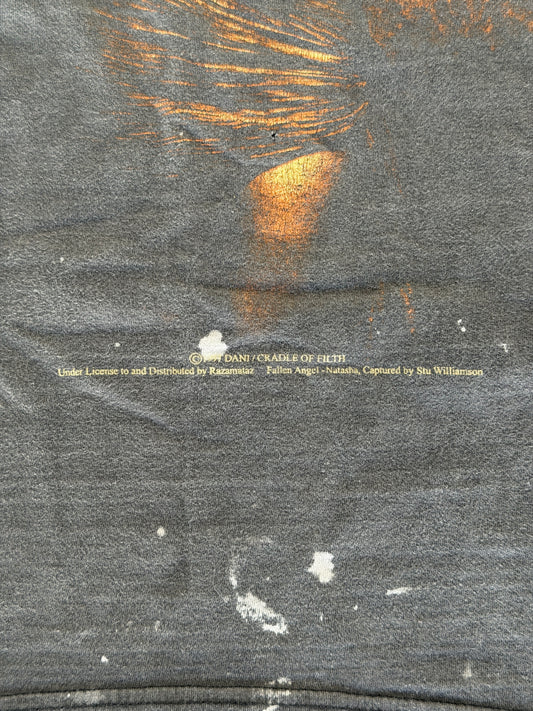 vintage cradle of filth "martyred for a mortal sin" tee