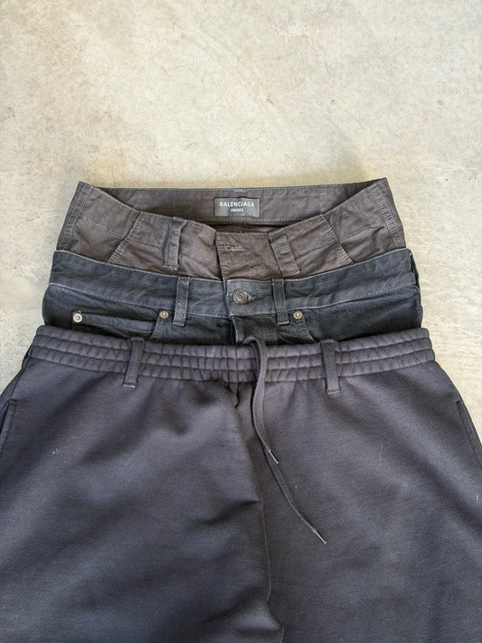 Balenciaga triple waisted pant