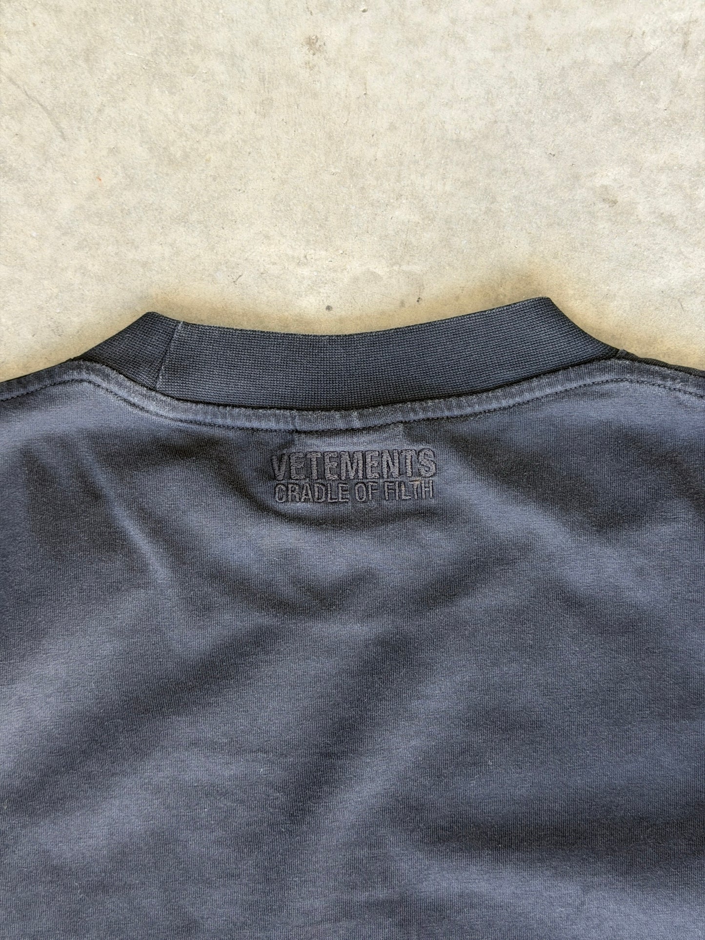 Vetements x cradle of filth tee