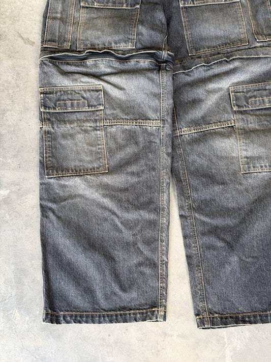 Baleciaga Convertible Japanese Cargo Jeans