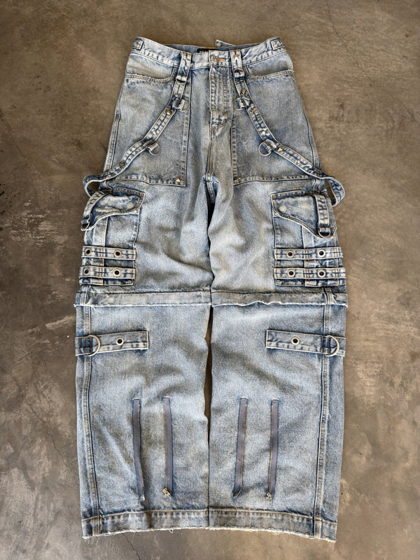 baggy blue raver denim