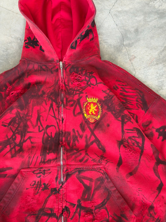 Balenciaga SS23 red skater hoodie