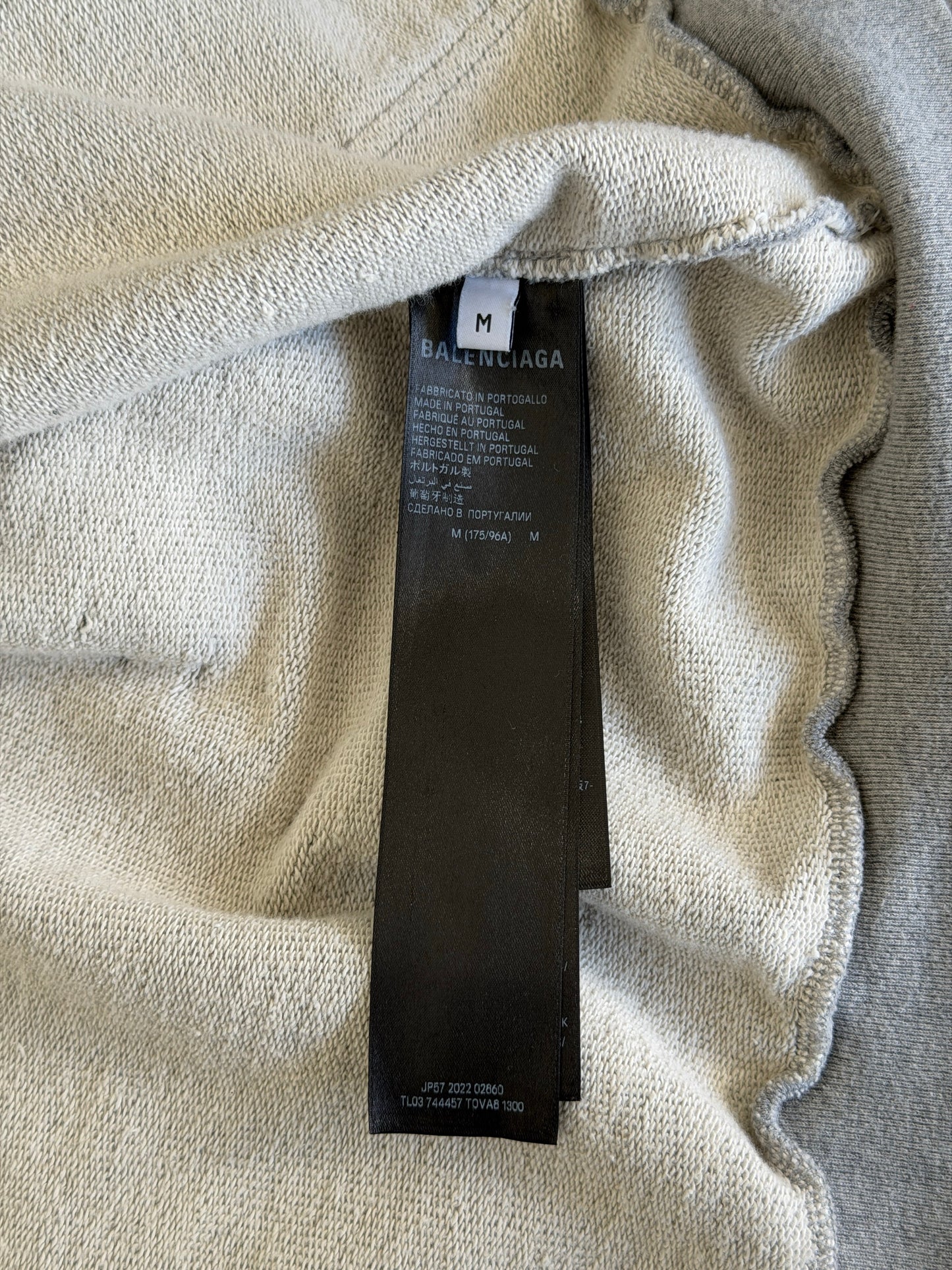 Balenciaga SS23 grey skater hoodie