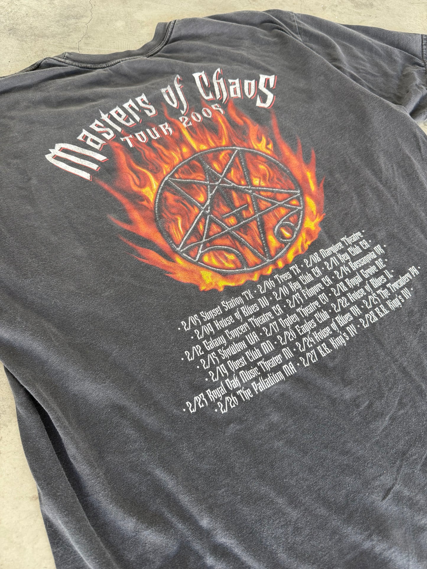 Morbid Angel Masters of Chaos 2005 tour