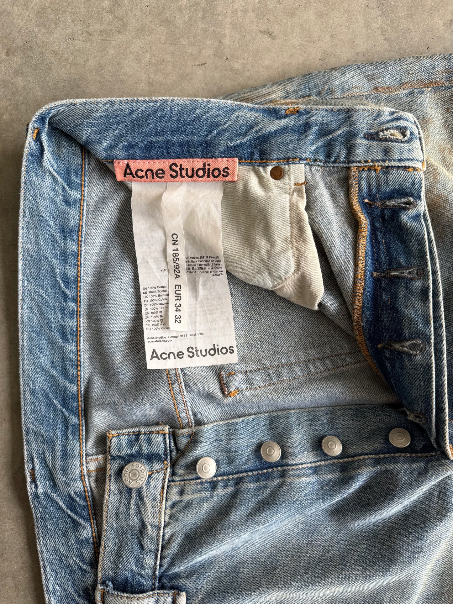 Acne Studios 2021M Penicillin Jeans