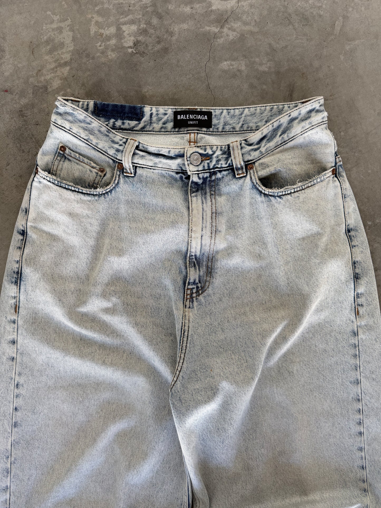 Balenciaga Light Wash Jeans