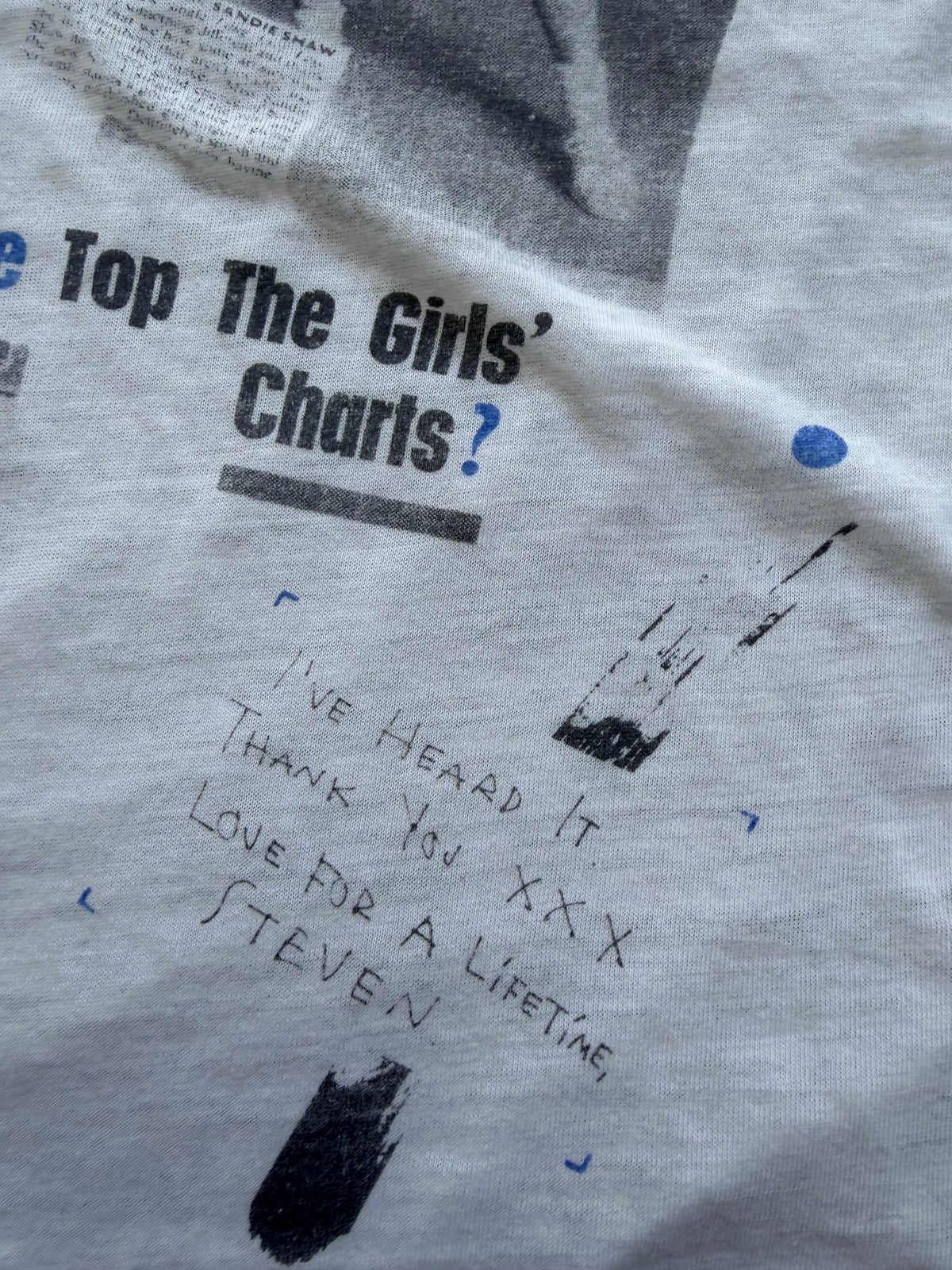 1980’s The Smiths x Morrissey x Sandie Shaw commemorative tee