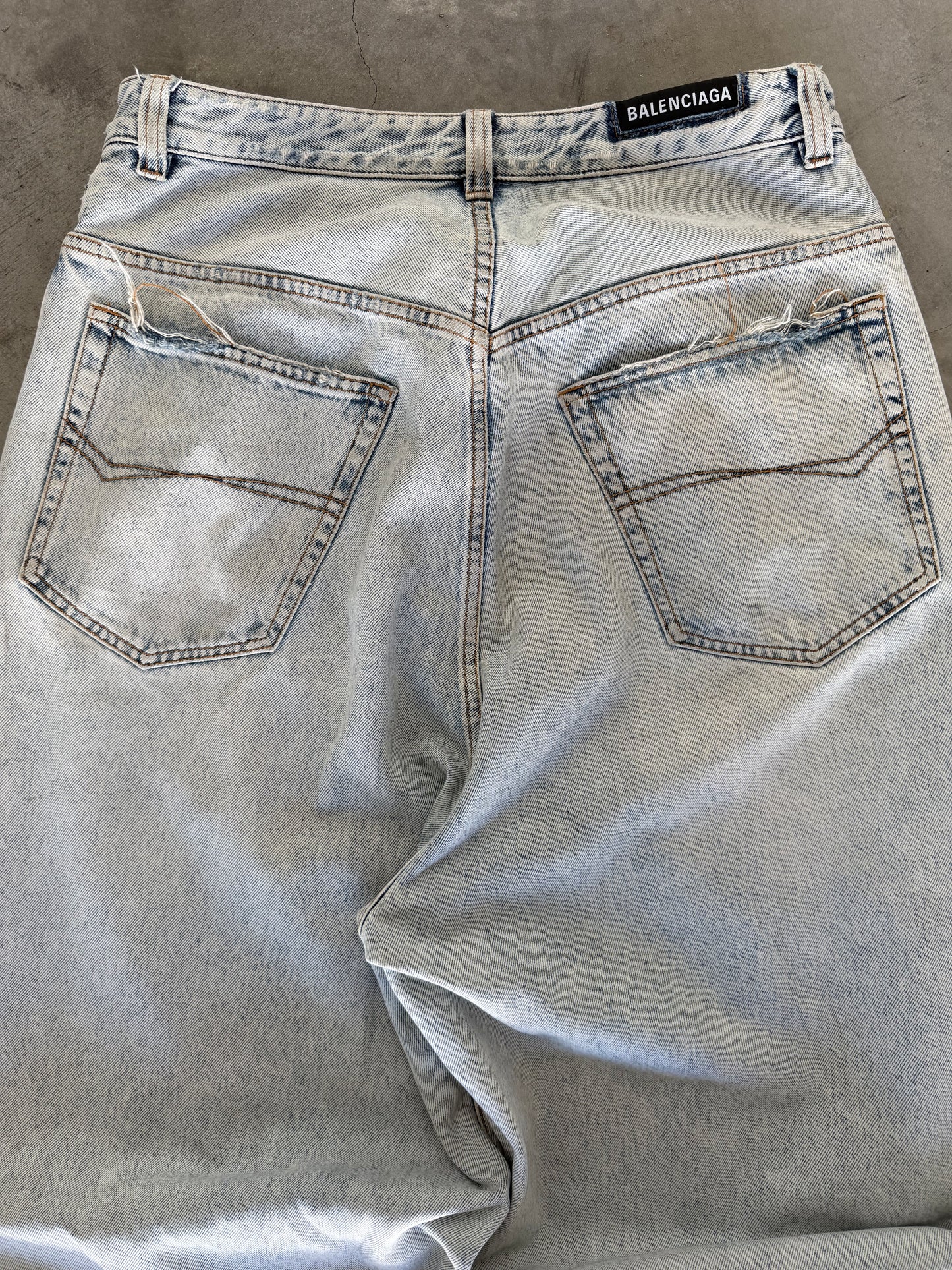 Balenciaga Light Wash Jeans
