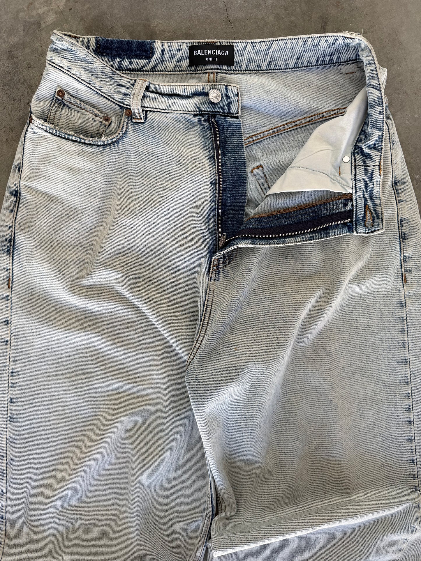 Balenciaga Light Wash Jeans
