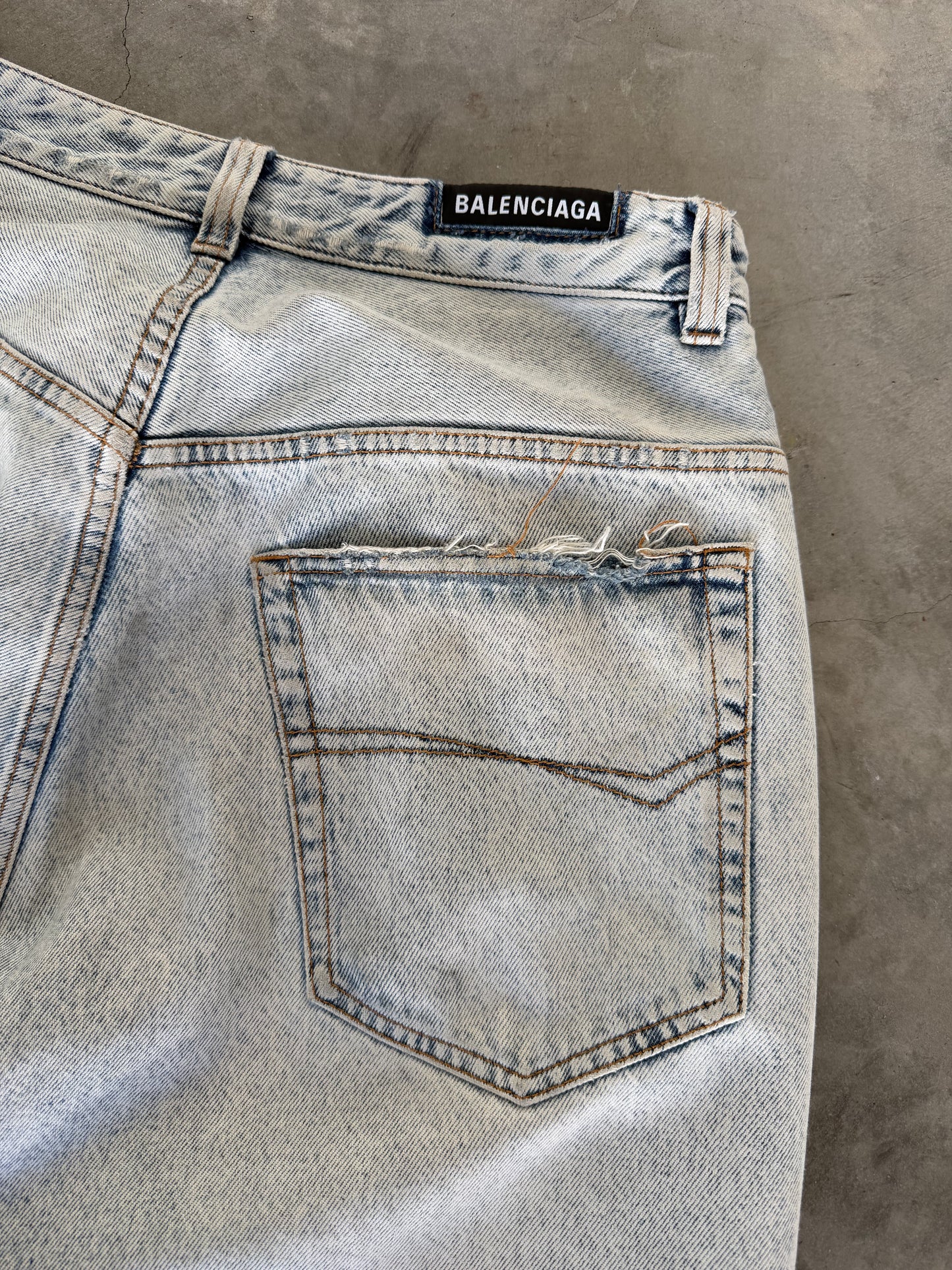 Balenciaga Light Wash Jeans