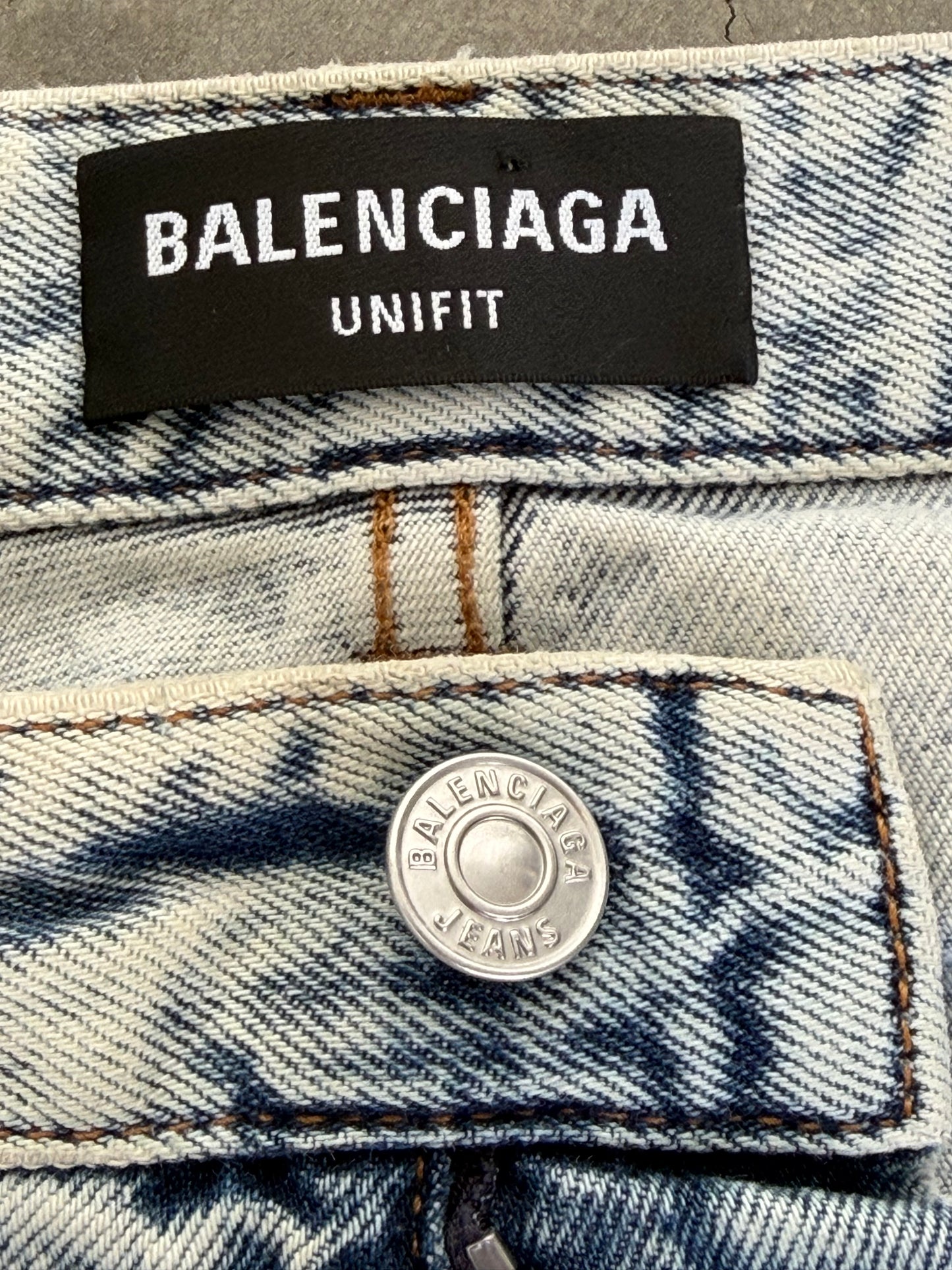 Balenciaga Light Wash Jeans