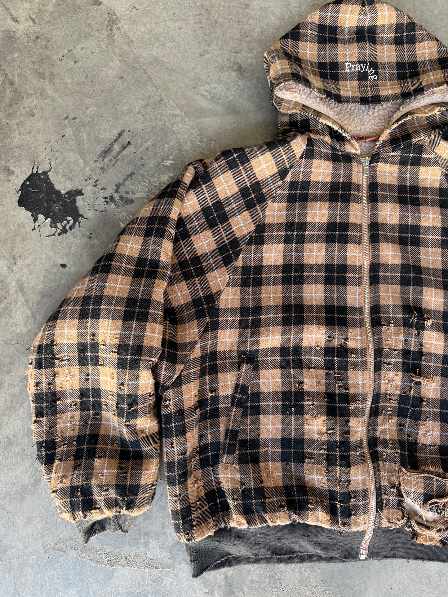 Praying Plaid Work Jacket