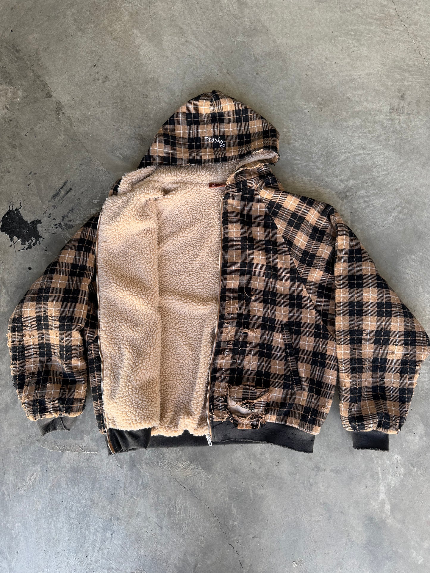 Praying Plaid Work Jacket