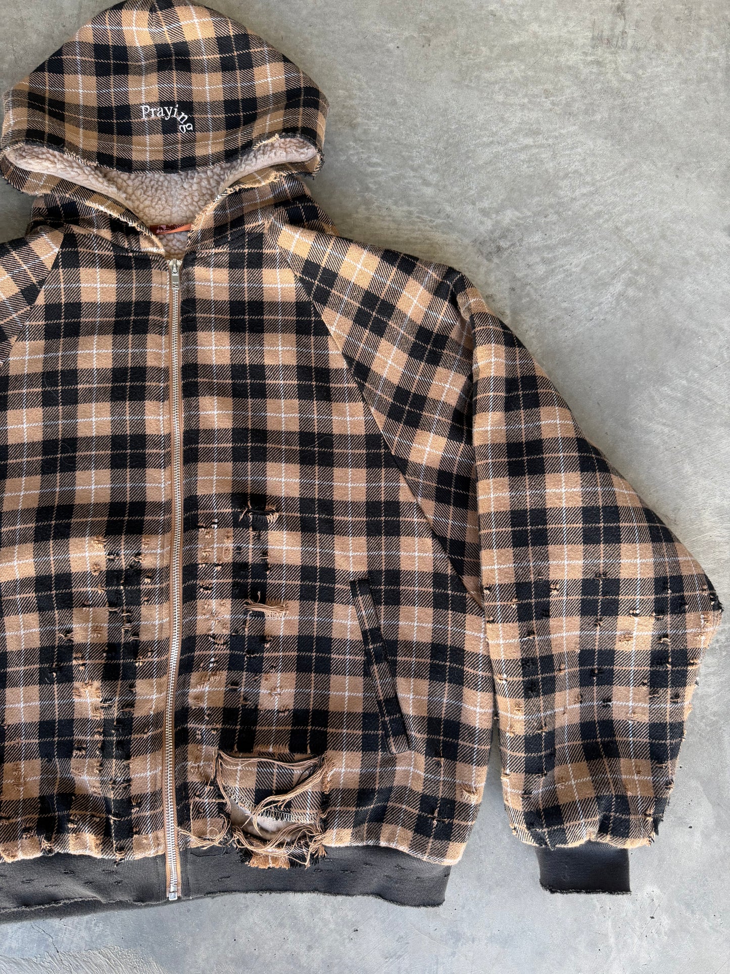 Praying Plaid Work Jacket