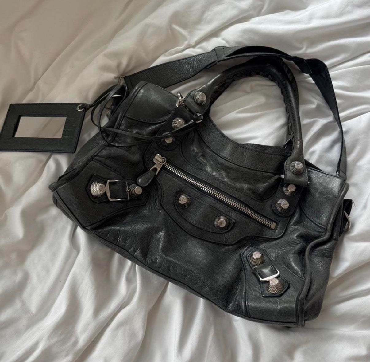 Balenciaga city moto bag