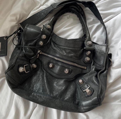 Balenciaga city moto bag