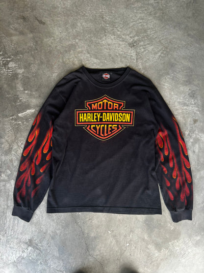 Harley Davidson flames long sleeve