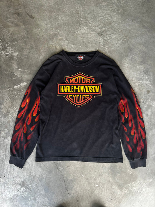 Harley Davidson flames long sleeve
