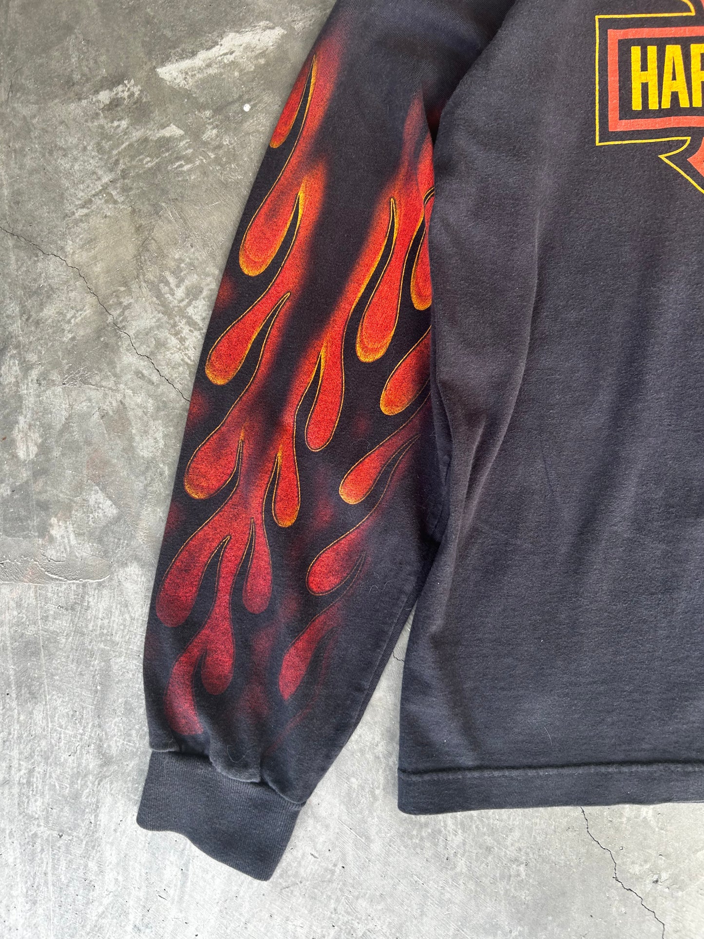 Harley Davidson flames long sleeve