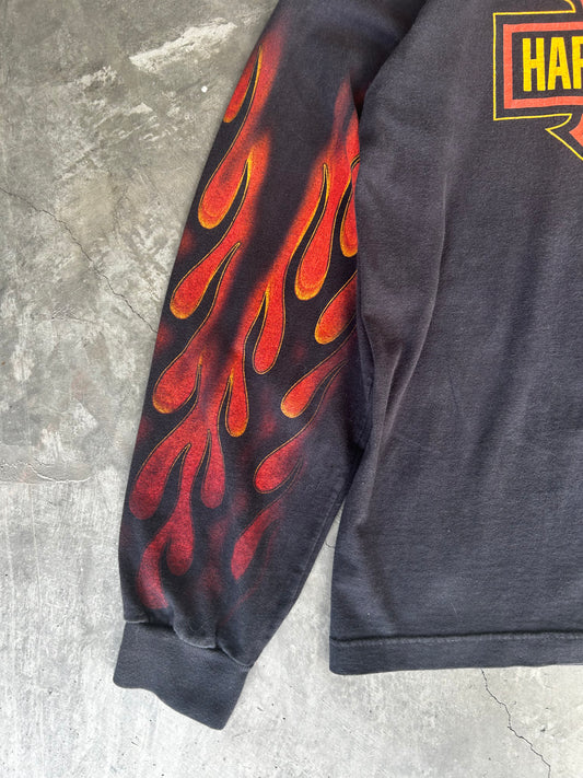 Harley Davidson flames long sleeve