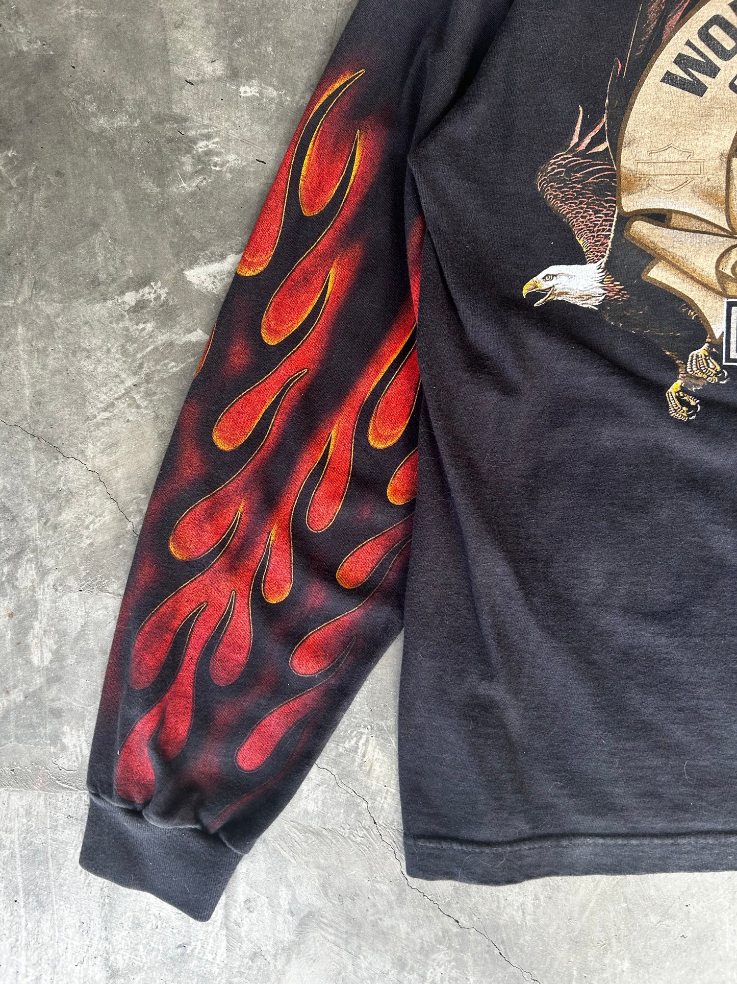 Harley Davidson flames long sleeve