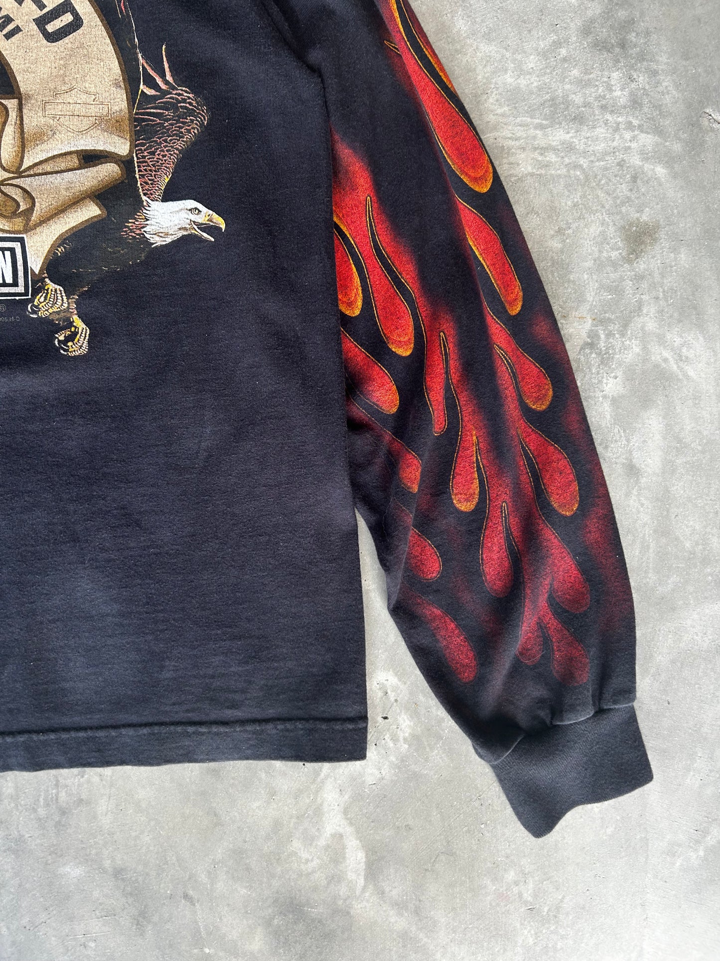 Harley Davidson flames long sleeve