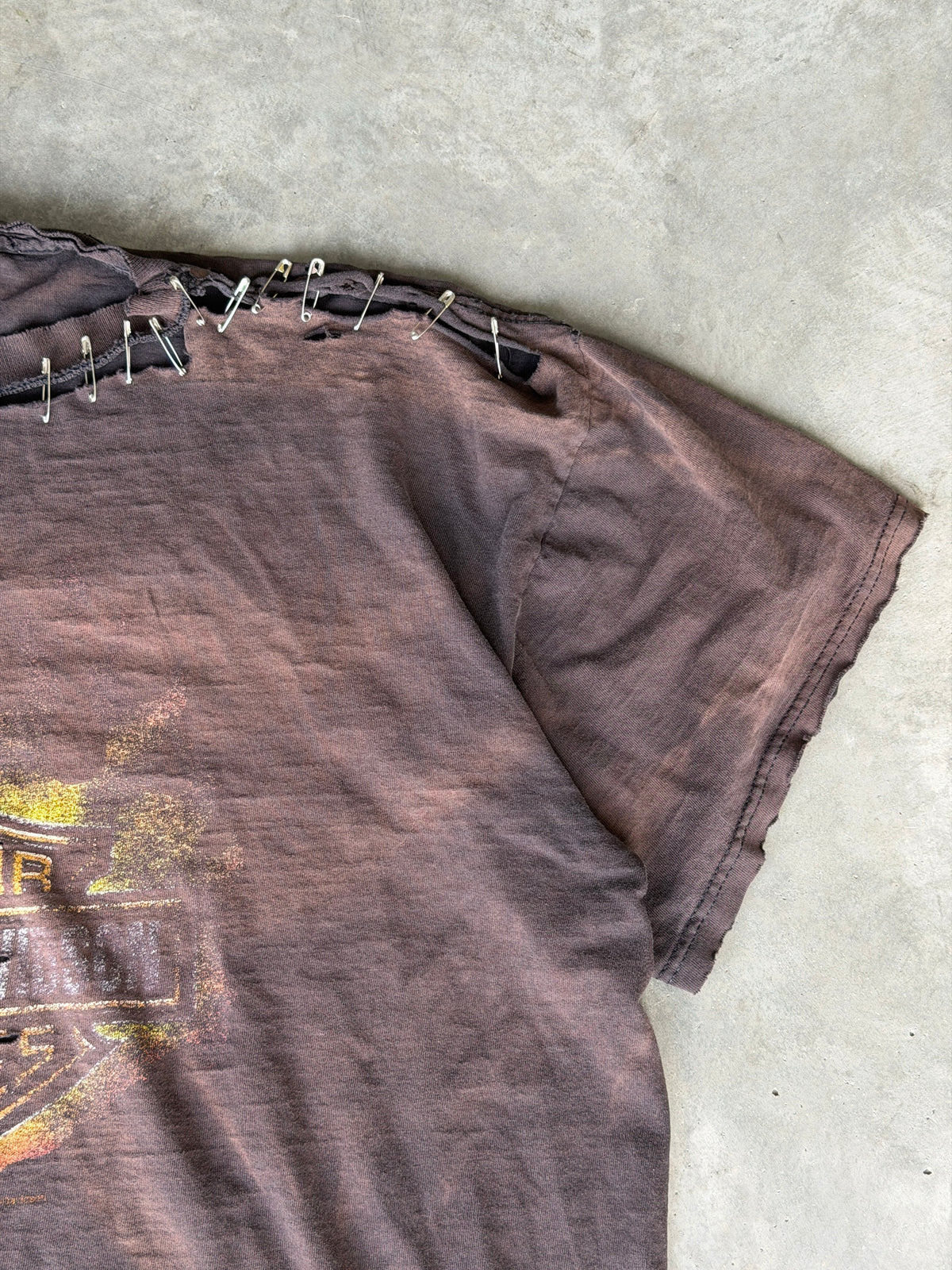 Vintage thrashed flame tee