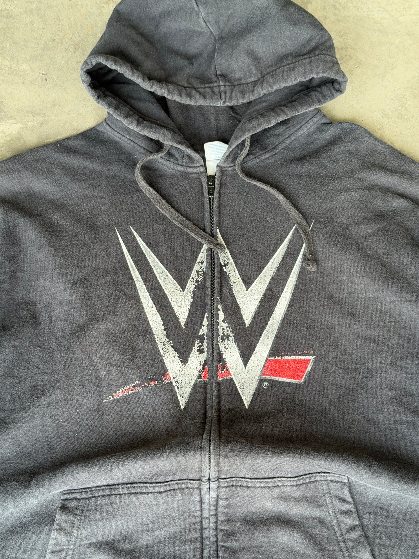 Y2K WWE wrestling zip up hoodie