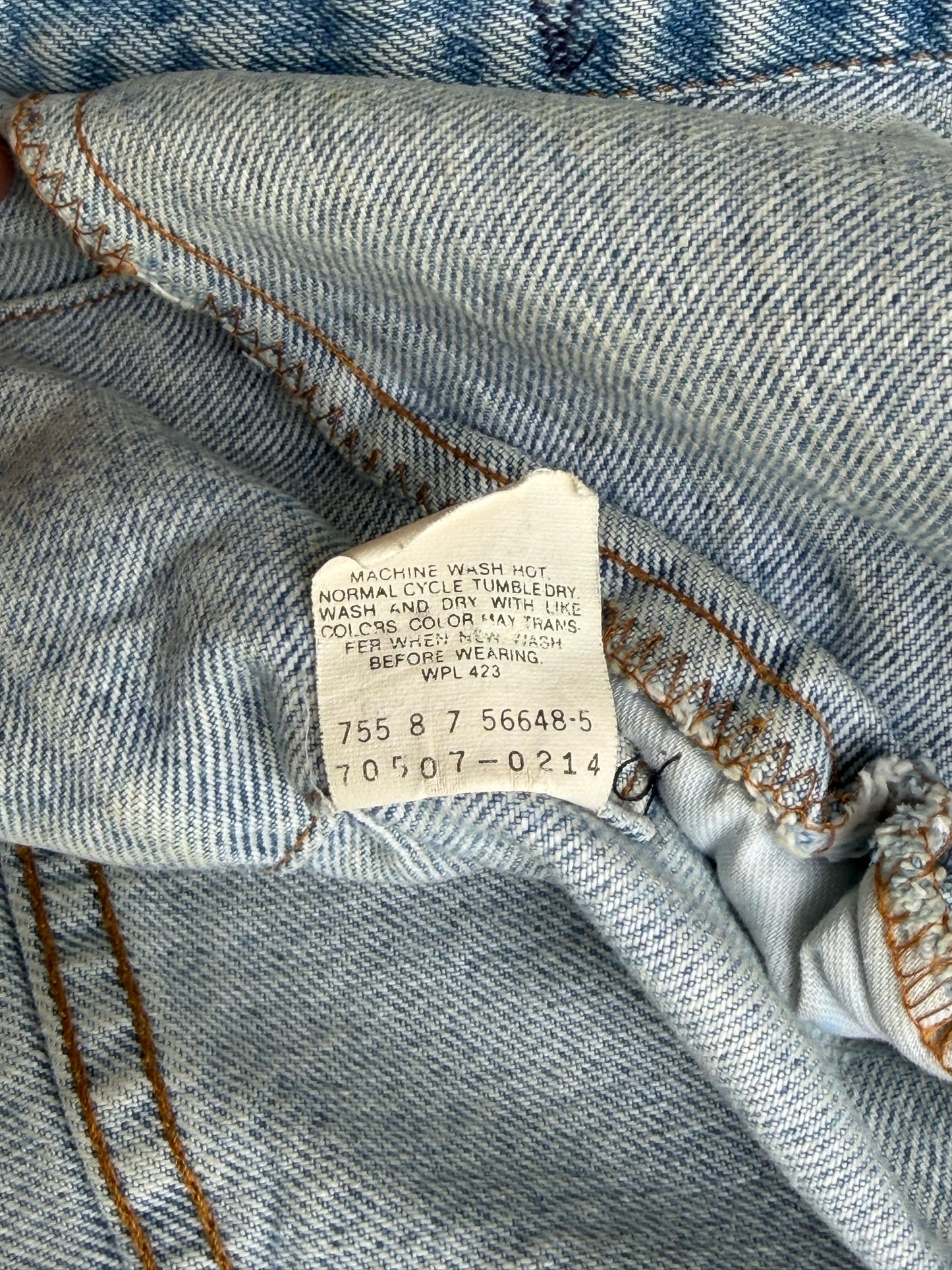 80s light wash denim jacket