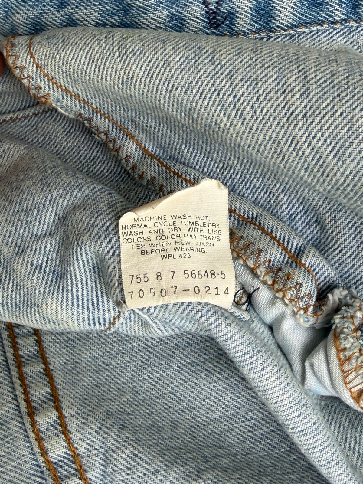 80s light wash denim jacket