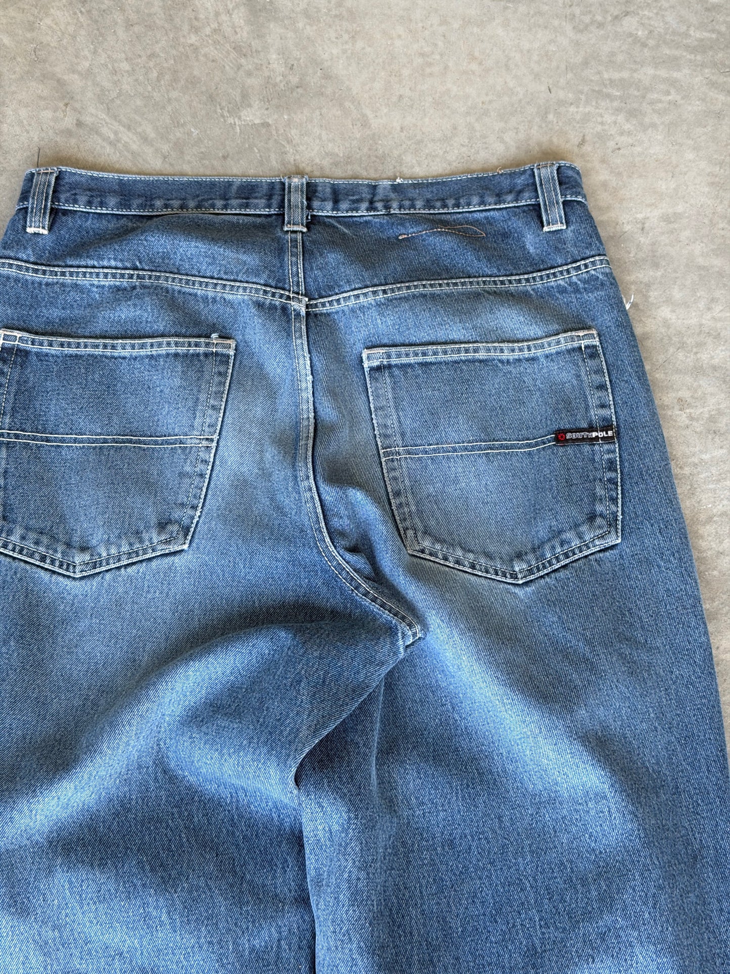 Vintage baggy south pole denim