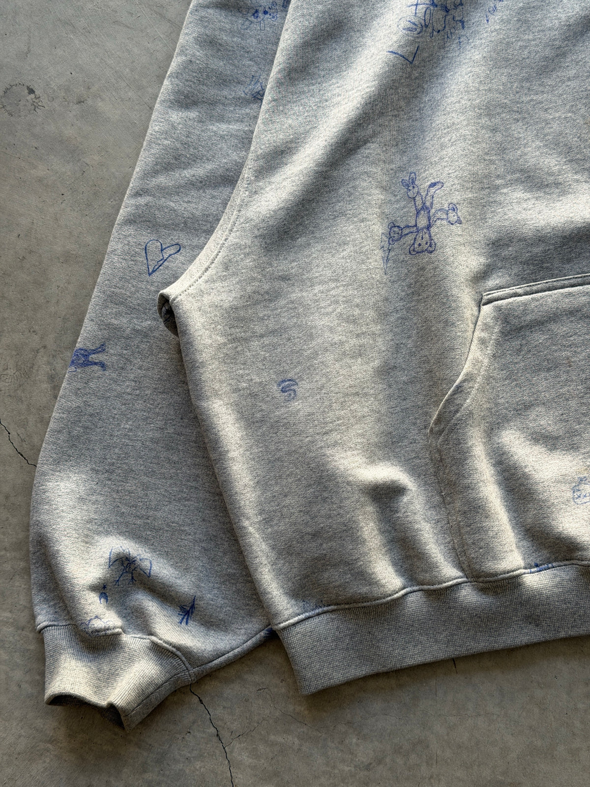 Vetements sample scribble hoodie