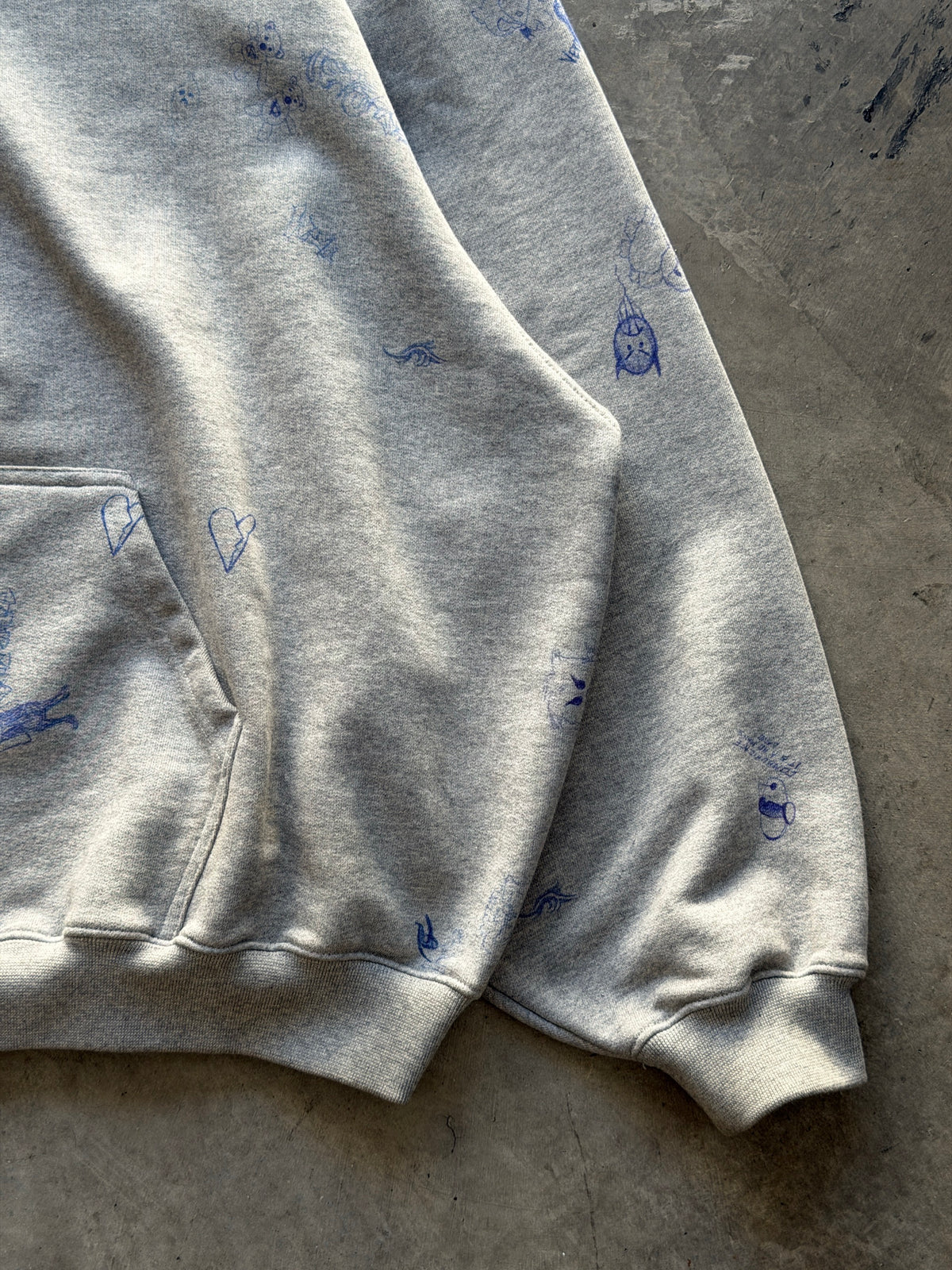 Vetements sample scribble hoodie