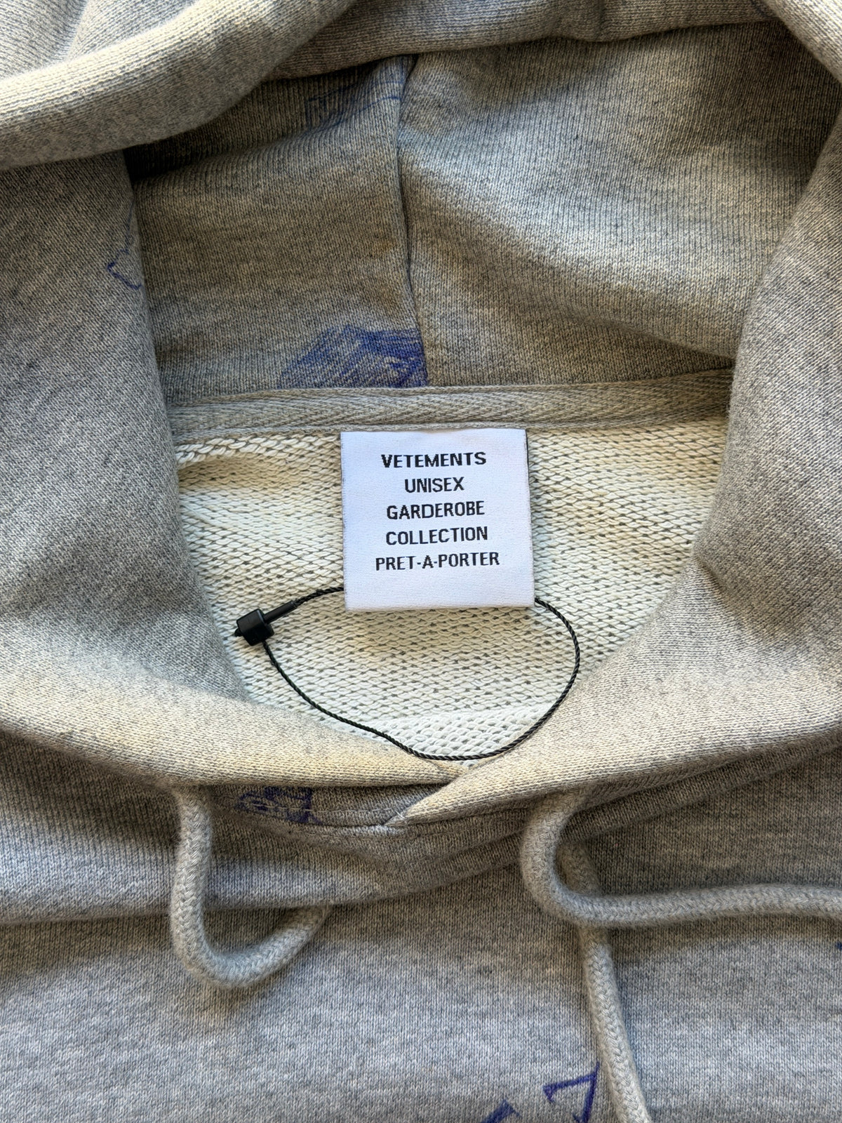 Vetements sample scribble hoodie