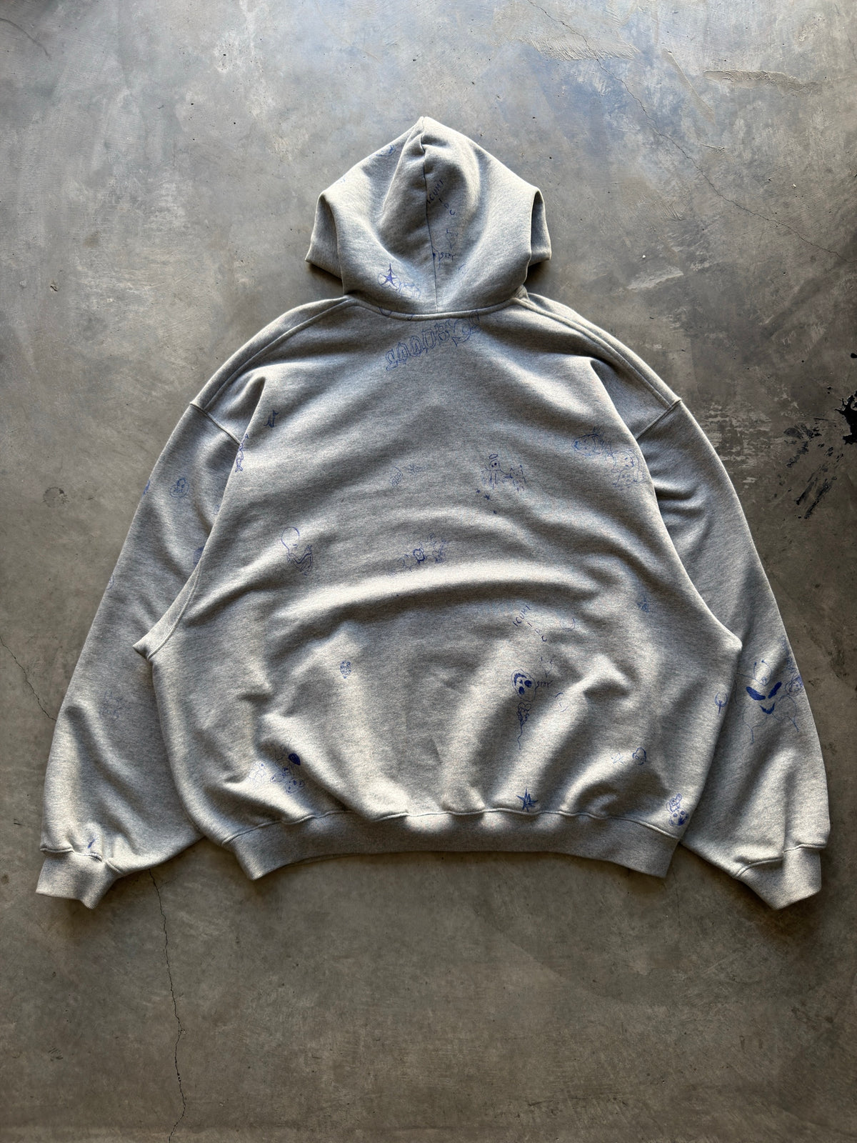 Vetements sample scribble hoodie