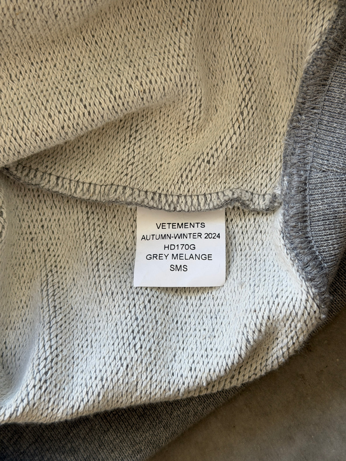 Vetements sample scribble hoodie