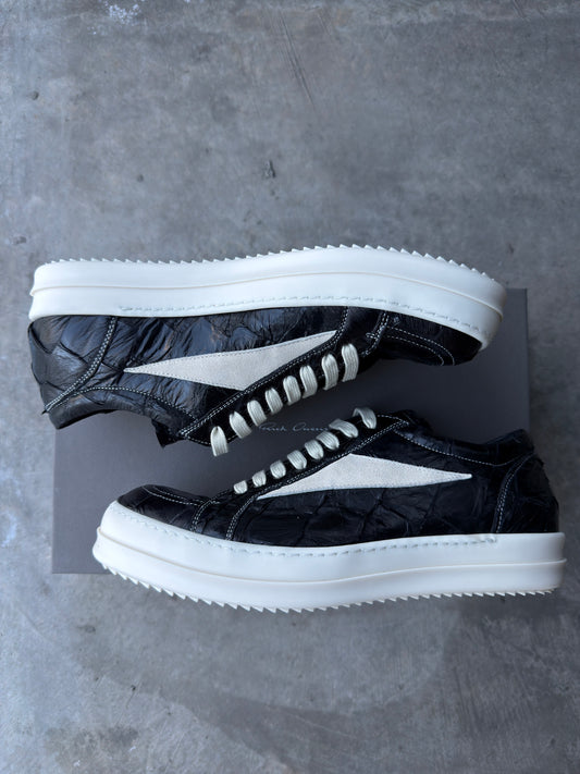 Maxfield exclusive Rick Owen Pirarucu leather sneaks