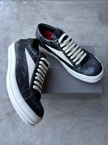 Maxfield exclusive Rick Owen Pirarucu leather sneaks