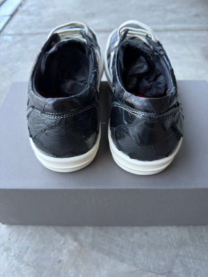Maxfield exclusive Rick Owen Pirarucu leather sneaks