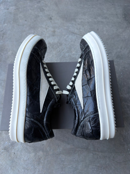 Maxfield exclusive Rick Owen Pirarucu leather sneaks