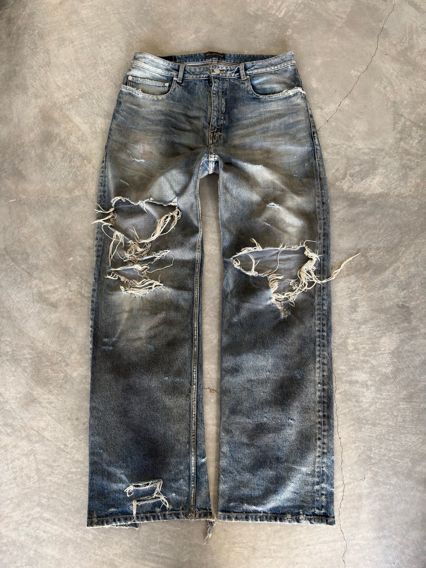 Balenciaga SS23 mudshow denim