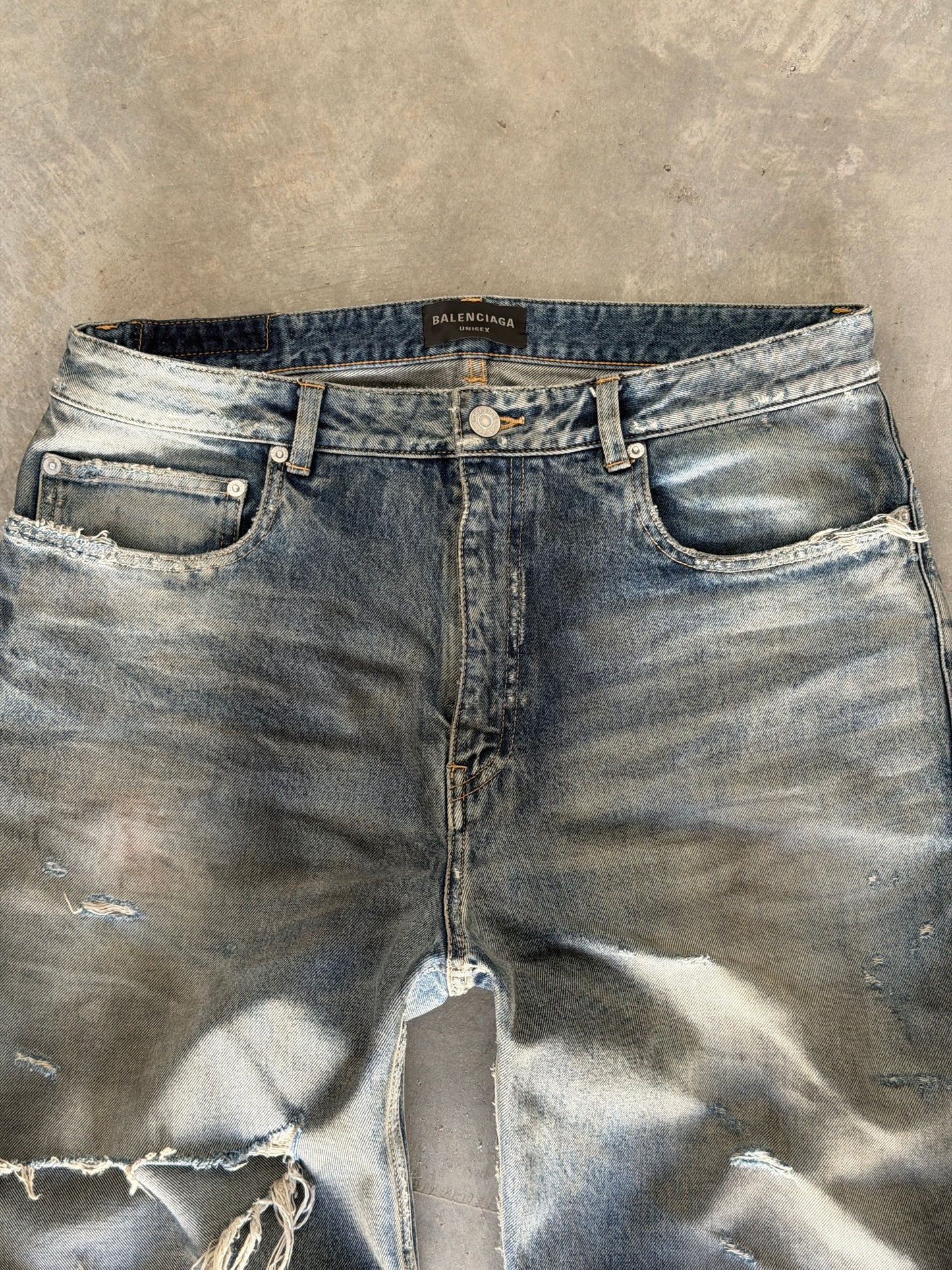 Balenciaga SS23 mudshow denim