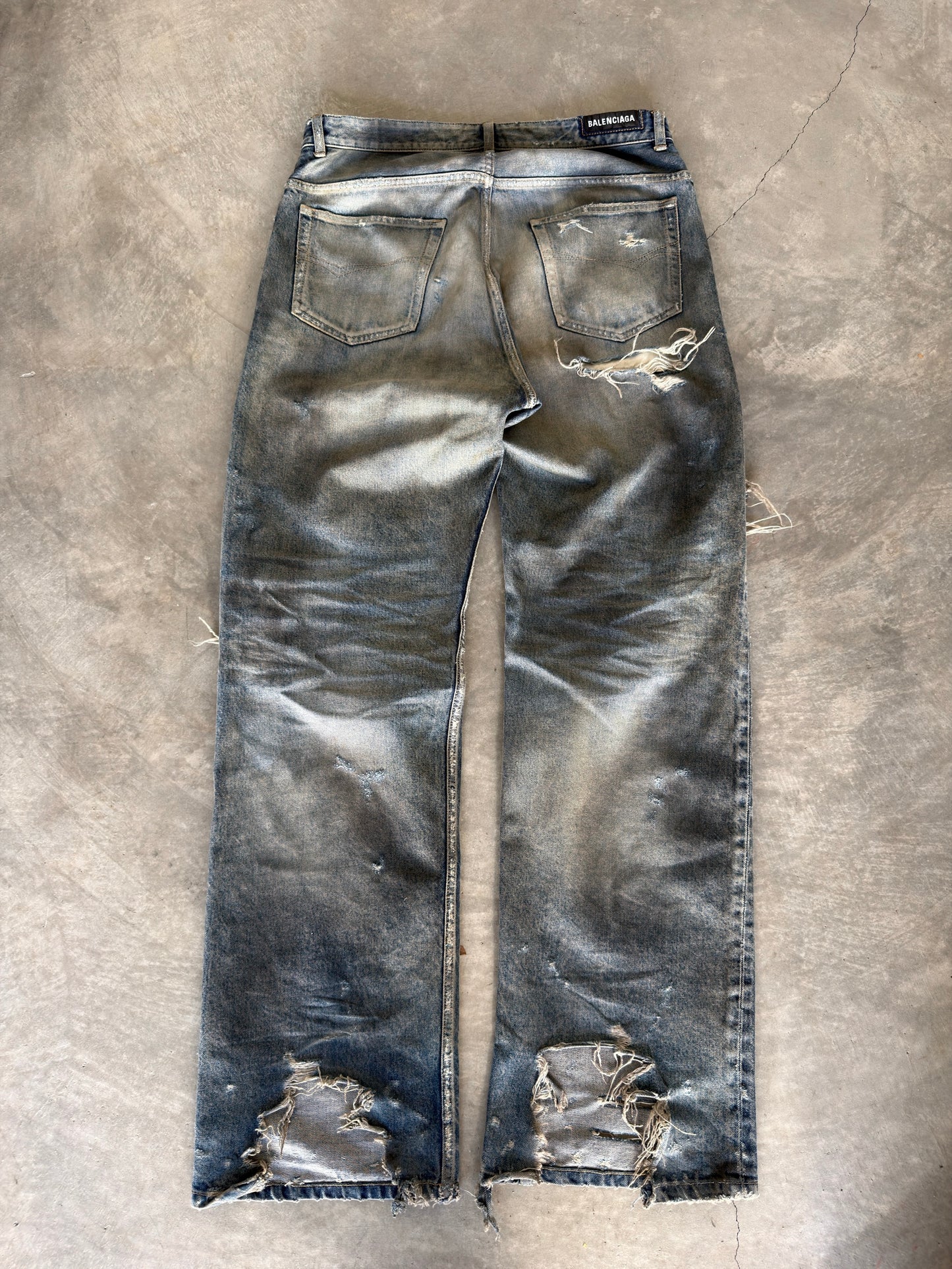 Balenciaga SS23 mudshow denim