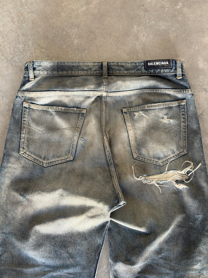 Balenciaga SS23 mudshow denim