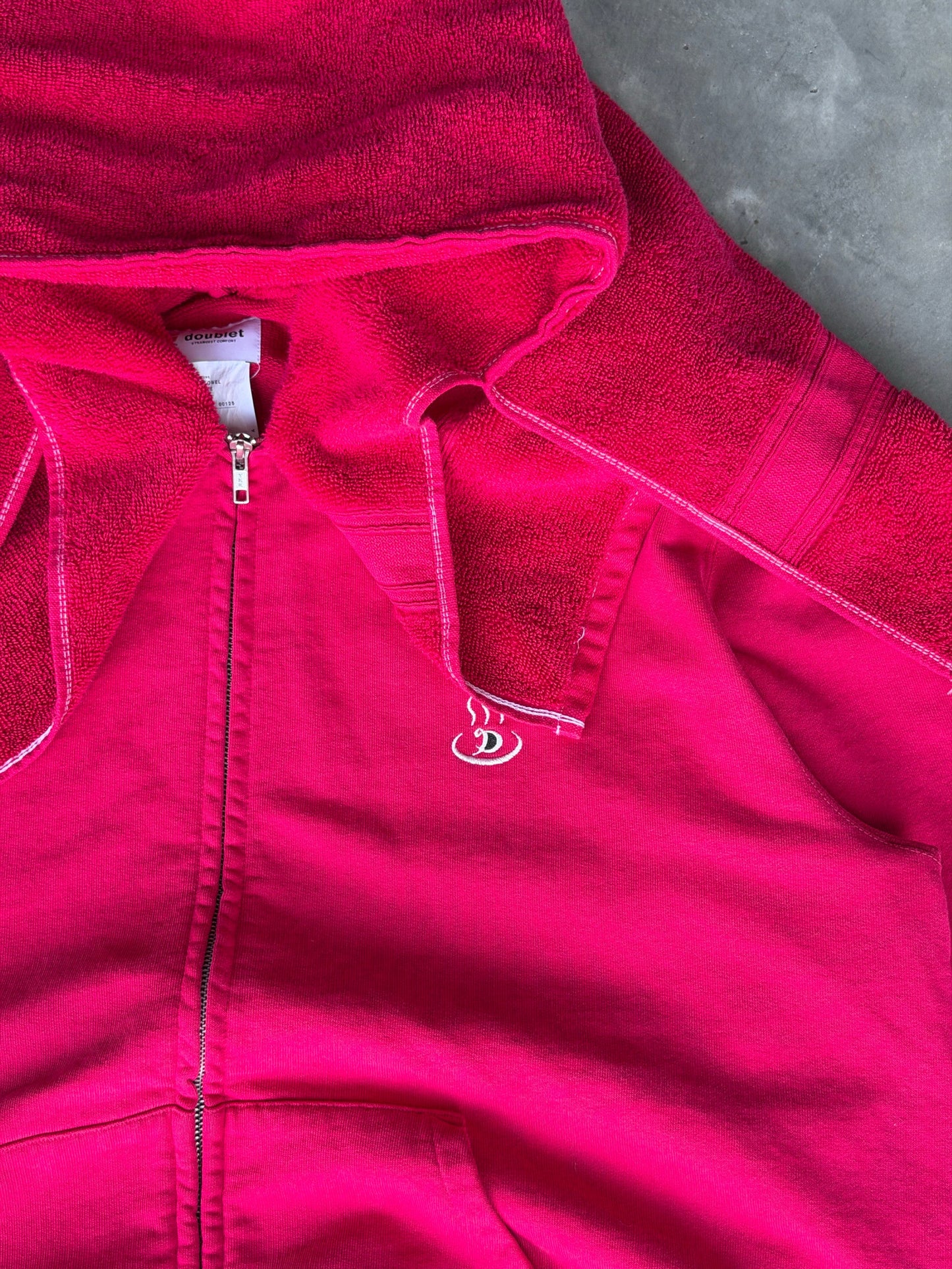 Doublet towel zip up